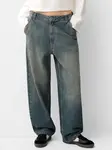 Bershka Džínsy  modrá denim