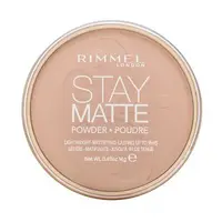 Rimmel London Stay Matte Long Lasting Pressed Powder pudr s matujícím účinkem 003 Peach Glow 14 g