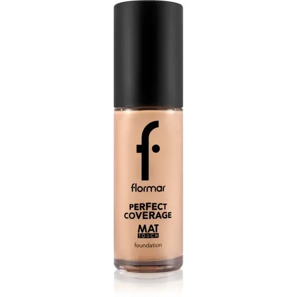 flormar Perfect Coverage Mat Touch Foundation matující make-up pro smíšenou až mastnou pokožku odstín 308 Fair Ivory 30 ml