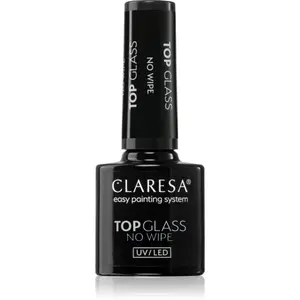 Claresa UV/LED Top Glass No Wipe vrchní gelový lak pro ochranu a lesk bez výpotku 5 g