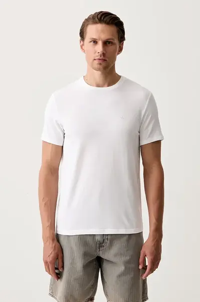 Calvin Klein tričko pánské bavlněné s elastanem 2-pack