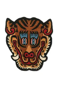 Vlnený koberec Bongusta Tiger Face 92 x 100 cm