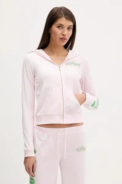 Velúrová mikina Juicy Couture Angel