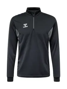Hummel Športová mikina 'AUTHENTIC'  sivá / čierna / biela