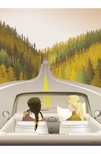 Vissevasse  Plakát  Road Trip 50x70 cm
