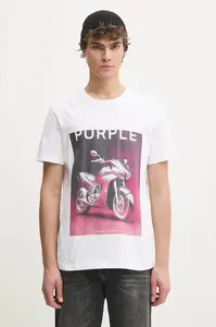 Bavlněné tričko PURPLE BRAND CLEAN JERSEY SS TEE