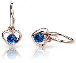 Cutie Jewellery Dětské náušnice z růžového zlata C1943-10-X-4 modrá