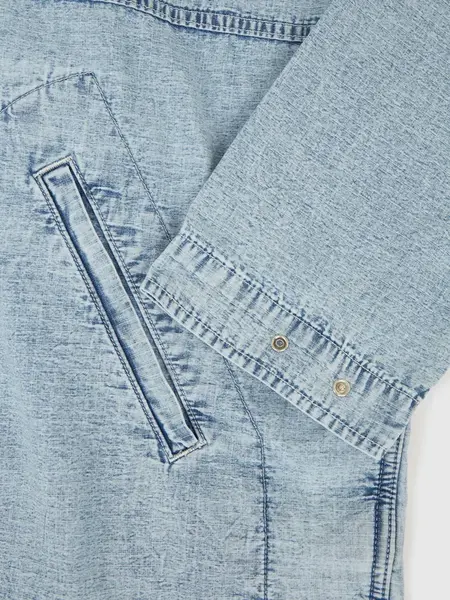 GAP Džínová oversize bunda Ripstop - Pánské