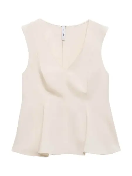 MANGO Top 'PEP'  šedobiela