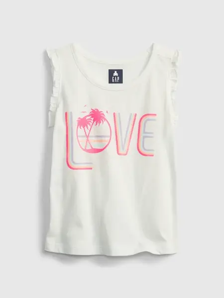 GAP Dětský top 100% organic cotton mix and match graphic tank - Holky