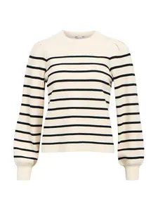 OBJECT Sveter 'OBJReynard'  krémová / čierna