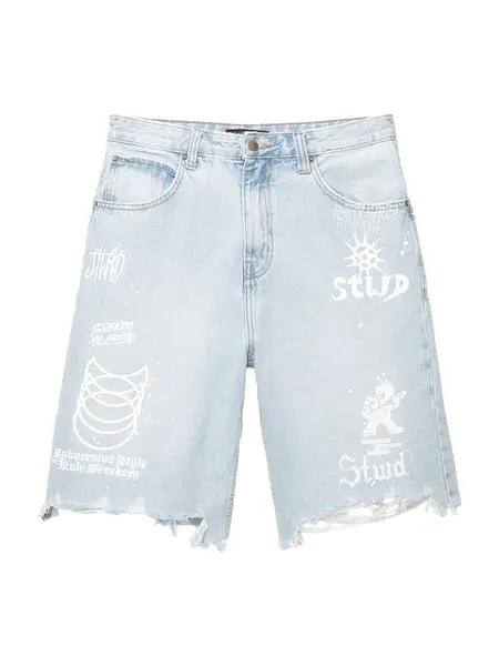 Pull&Bear Džínsy  svetlomodrá / biela