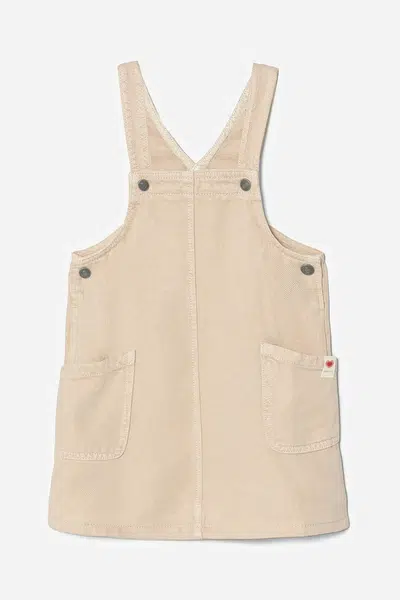 Dívčí šaty United Colors of Benetton béžová barva, mini, 41AQGT00L