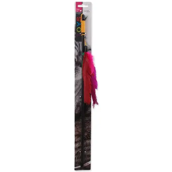 Hračka Magic Cat prut s peřím 45cm