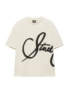 Pull&Bear Tričko 'STWD'  čierna / šedobiela