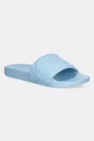 Pantofle Calvin Klein Jeans SLIDE PU HF MG dámské, modrá barva, YW0YW01879