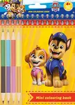 Mini omalovánky s pastelkami Tlapková Patrola