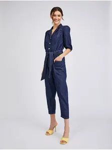 Orsay Tmavě modrý dámský džínový overal - Dámské