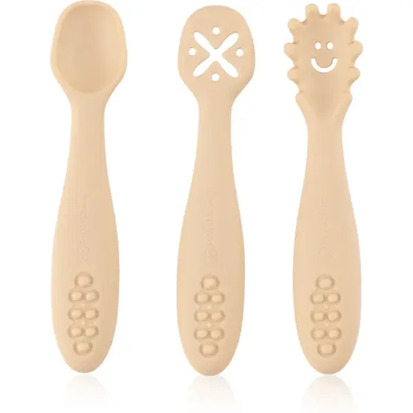 Petite&Mars Take&Match 6m+ lžička pro děti Desert Sand 3 ks