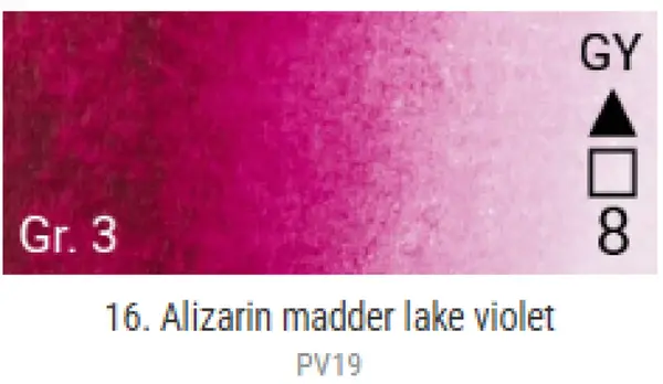 Akvarelové barvy Grand Godet – 16 Alizarin Madder Lake Violet