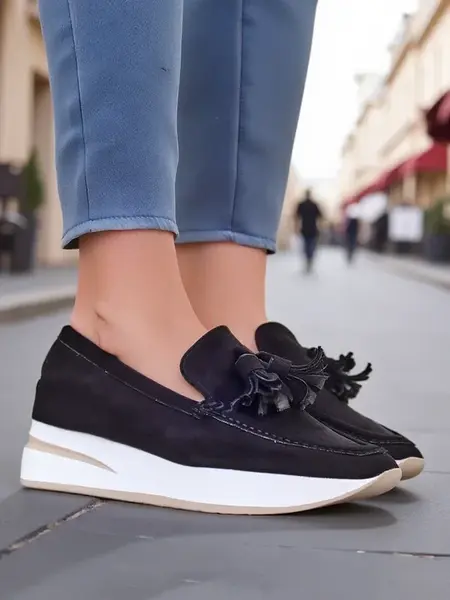 Resti Women's moccasins on a low wedge Fethole