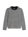 Tommy Jeans Sveter  námornícka modrá / biela
