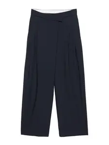 Pull&Bear Plisované nohavice  tmavomodrá