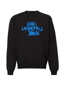 KARL LAGERFELD JEANS Mikina  modrá / čierna