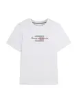 TOMMY HILFIGER Tričko  červená / čierna / biela