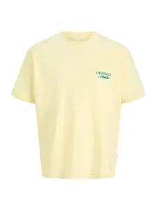 Jack & Jones Junior Tričko 'JORNorrebro'  žltá / zelená