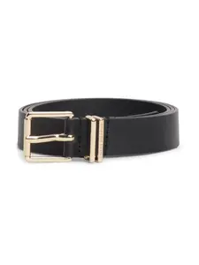 TOMMY HILFIGER Opasky  zlatá / čierna