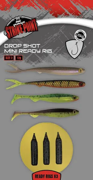 Fox rage montáž drop shot micro ready rig 3 ks - veľkosť 2