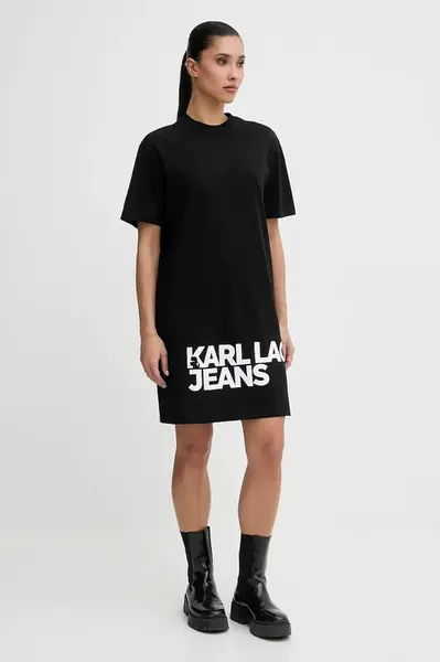 Bavlněné šaty Karl Lagerfeld Jeans