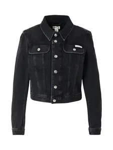 Calvin Klein Jeans Prechodná bunda '90S'  čierny denim