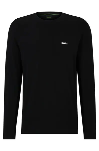 BOSS Tričko  čierna / biela