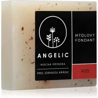 Angelic Mýdlový fondant Růže extra jemné přírodní mýdlo 105 g
