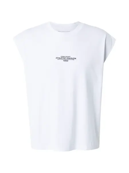 JACK & JONES Tričko 'JCOBREEZE'  čierna / biela
