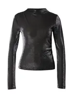 QS Tričko  čierna / strieborná