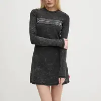 Šaty Diesel D-ERCO DRESS šedá barva, mini, A17318.0AKBU