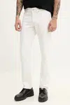 Džíny Tommy Jeans pánské, bílá barva, DM0DM20980