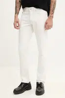 Džíny Tommy Jeans pánské, bílá barva, DM0DM20980