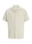 JACK & JONES Košeľa 'JORCOBA'  krémová / čierna