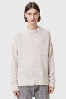 Vlněný svetr AllSaints CHILLION pánský, bílá barva, M028KC