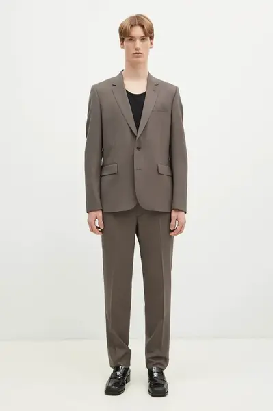 Vlněný oblek Paul Smith hnědá barva, M1R-1457-M00001