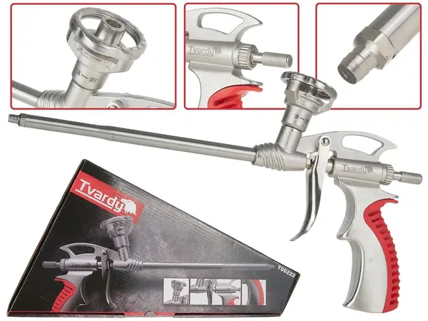 GEKO Pistole na PU pěnu, se samočistící funkcí - TVARDY