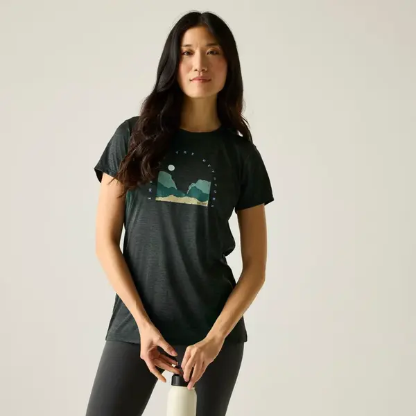 Dámské funkční tričko regatta fingal černá 36