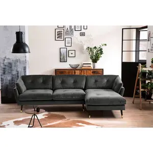 MID.YOU ROHOVÁ SEDAČKA, textil, antracitová