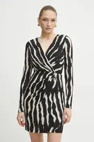 Šaty Morgan RIBLO.F černá barva, mini, RIBLO.F