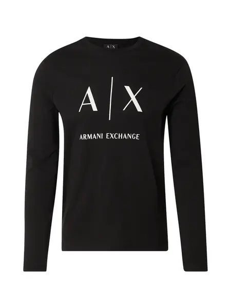 ARMANI EXCHANGE Tričko  čierna / biela
