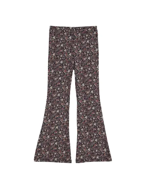 WE Fashion Legíny  tmavomodrá / hnedá / šedobiela